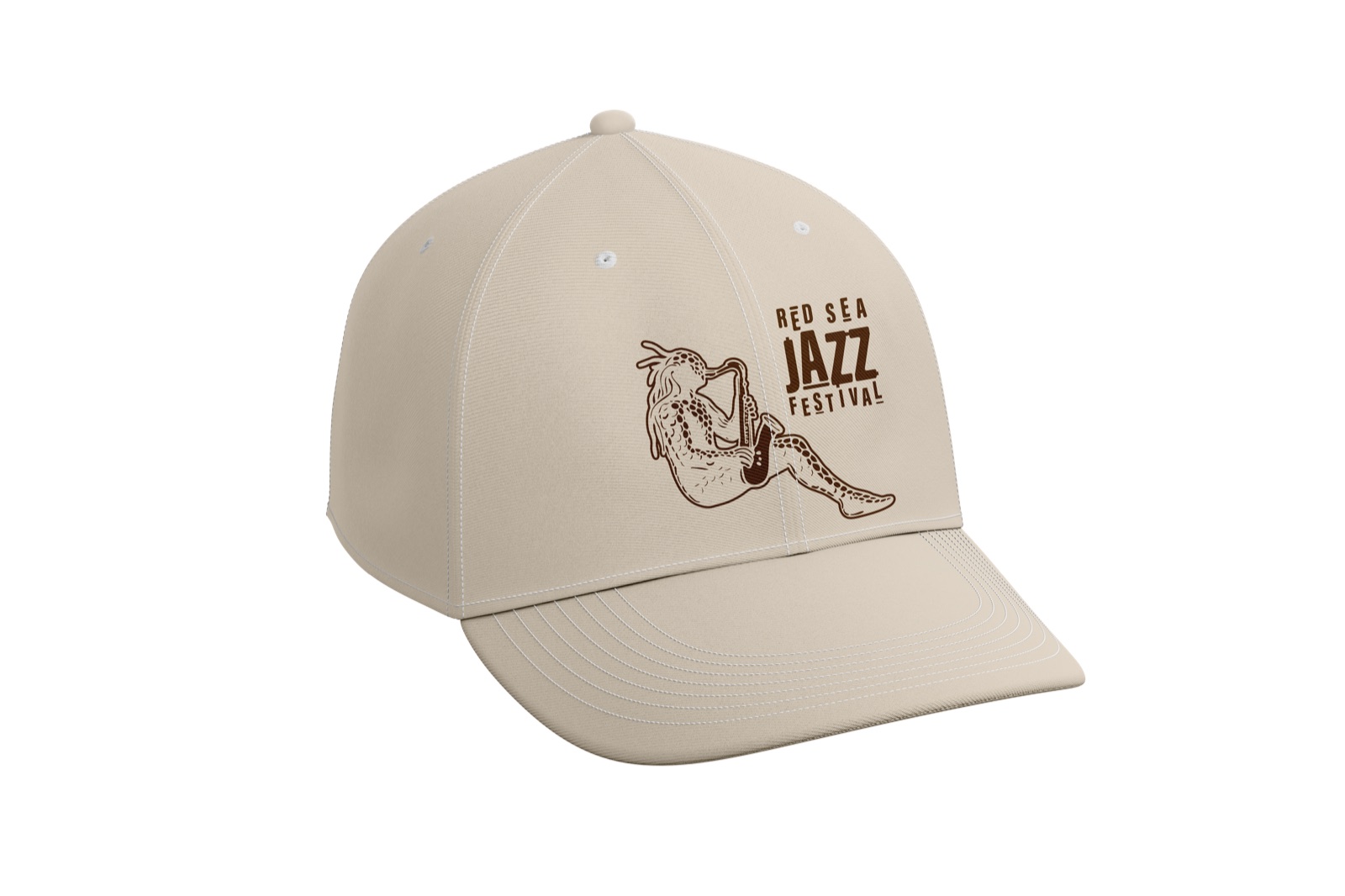 Red Sea Jazz Festival cap with a character illustration
